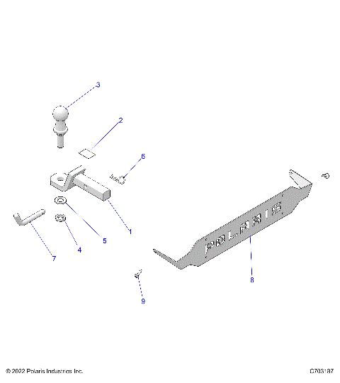CHASSIS, HITCH - Z23ASS99F4 (C703187)