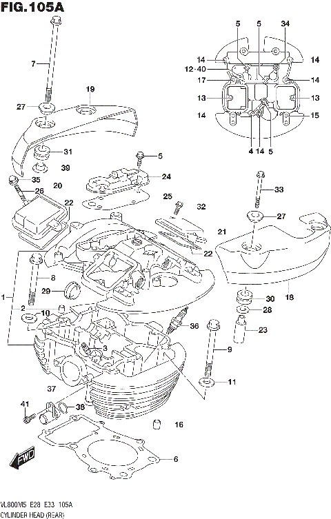CYLINDER HEAD (REAR)