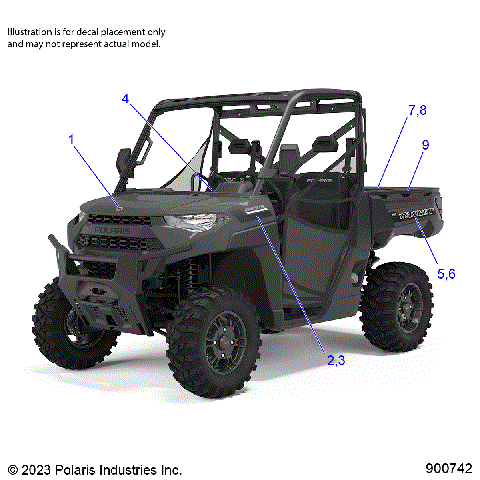 BODY, DECALS GRAPHICS - R24RRED4JA (900742)