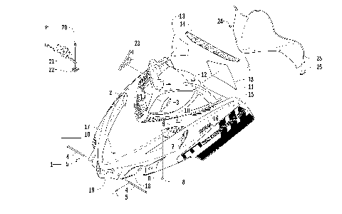 HOOD AND WINDSHIELD ASSEMBLY [93357]