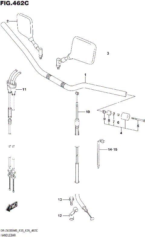 HANDLEBAR (DR-Z400SM)
