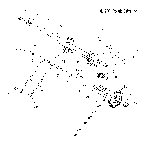 SUSPENSION, TORQUE ARM, REAR - S12PU7ESL/EEL (49SNOWTORQUEREAR09WIDE)