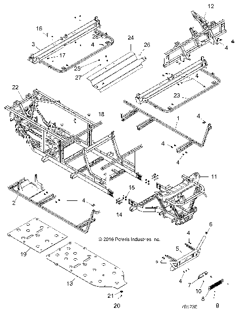 CHASSIS, FRAME and FRONT BUMPER - R16RNA57A1/A9/A4/E57AH (701230)