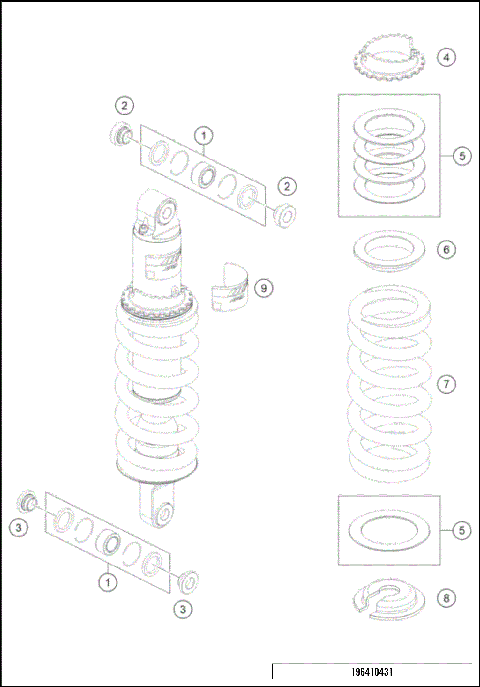 SHOCK ABSORBER DISASSEMBLED