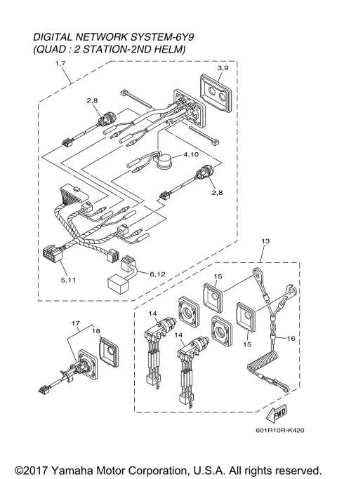 CLP SWITCH PANEL QUAD (2ND HELM)