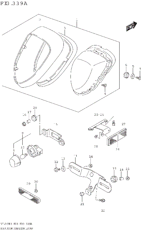 REAR COMBINATION LAMP (E33)
