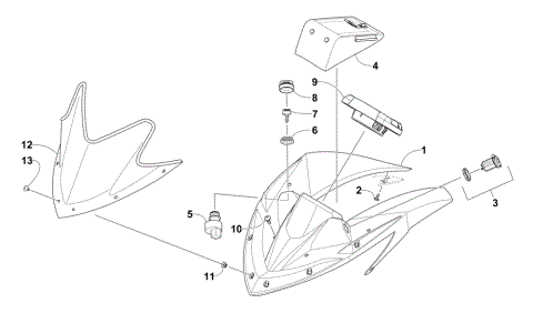 WINDSHIELD AND INSTRUMENTS ASSEMBLIES