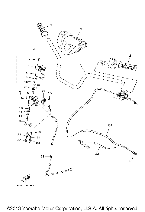 STEERING HANDLE CABLE