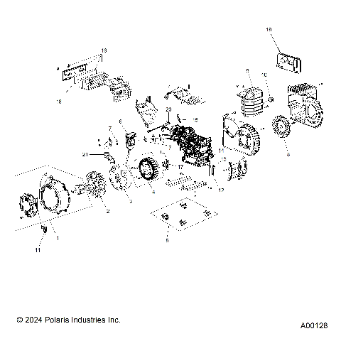 ENGINE ASM. - P24GDGENA (A00128)
