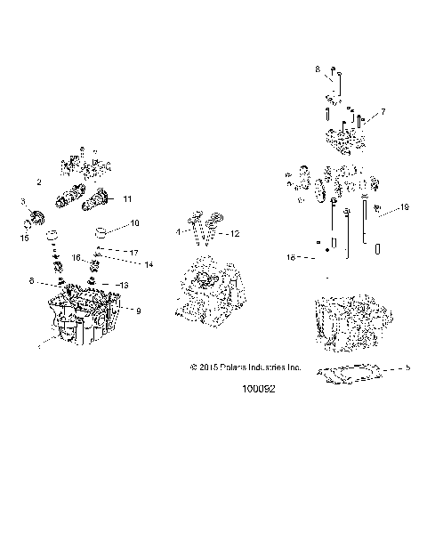 ENGINE, CYLINDER HEAD, CAMS and VALVES - A18SEA57F1/SEE57F1/7 [100092]
