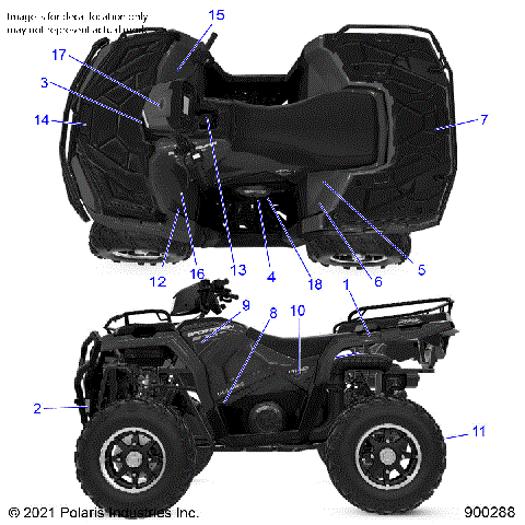 BODY, DECALS - A21SEZ57AM/AN/BM/BN (900288-01)
