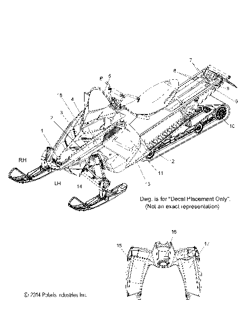 BODY, DECAL, STOCK AND SC SIDE PANEL OPT - S15CL6/CW6 ALL OPTIONS (49SNOWDECAL15SBASLT)