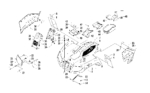 FRONT BODY PANEL AND HEADLIGHT ASSEMBLIES [92412]