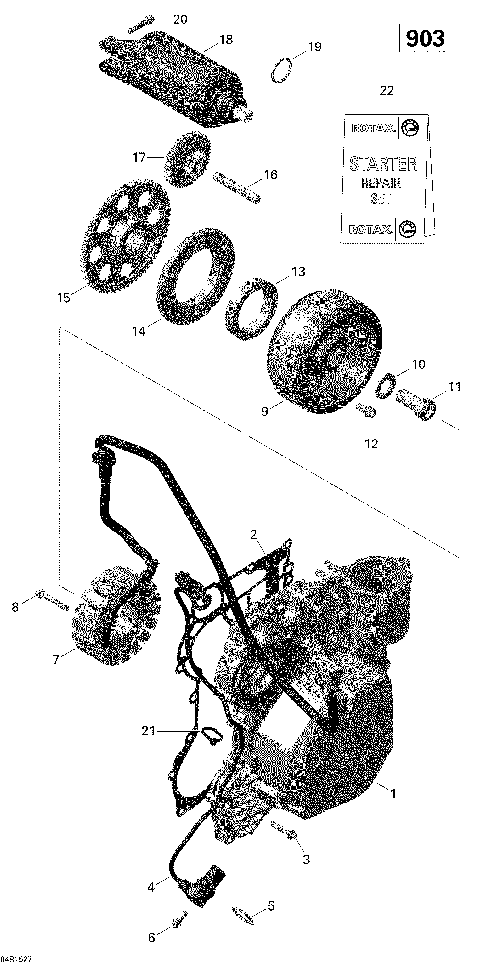 03- Magneto And Electric Starter _04R1527