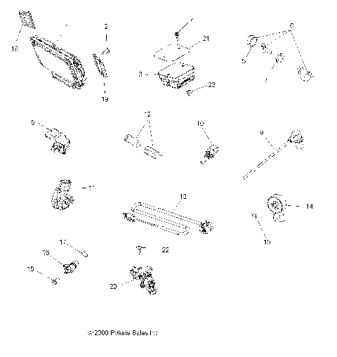 ELECTRICAL, SWITCHES, SENSORS, ECU and CONTROL MODULES - A10DX85AL/AF (49ATVSWITCHES10SPTRGEPS)