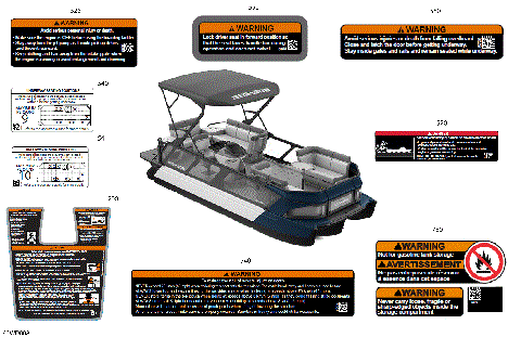 03- DECALS - Warning Decals - 21ft - North America