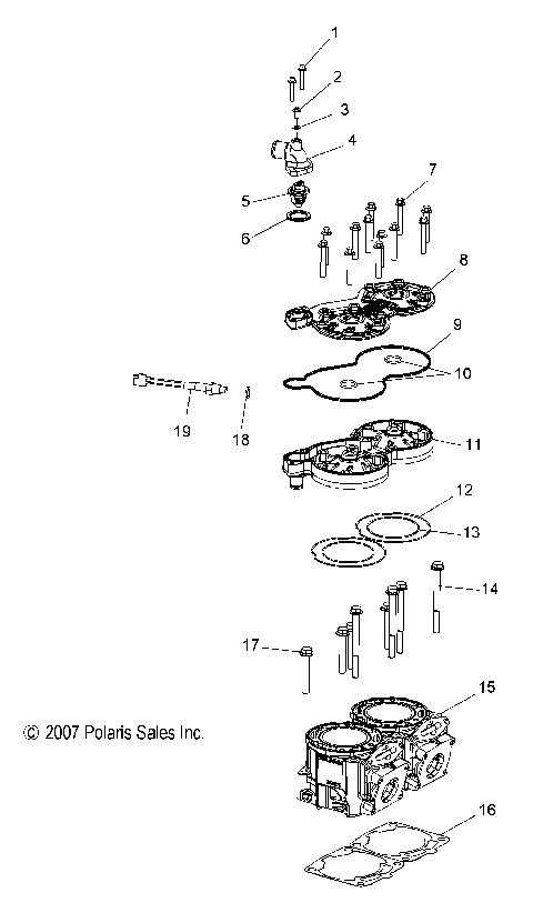 ENGINE, CYLINDER - S08MX6JS/JE (49SNOWCYLINDER08600IQ)