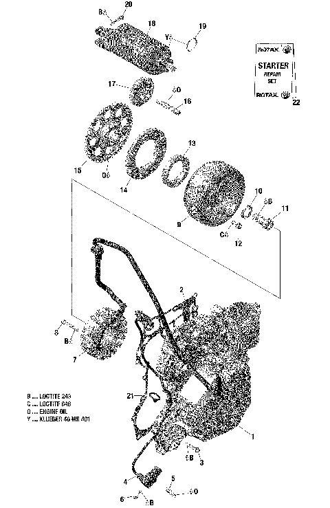 01- Rotax - Magneto And Electric Starter - 903 / Built up to Nov 5 2020