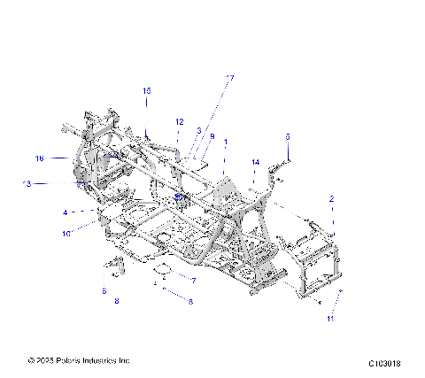 CHASSIS, MAIN FRAME - A26SLD95CJ (C103018)