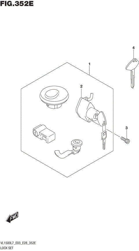 LOCK SET (VL1500TL7 E03)