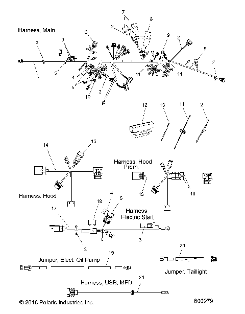 ELECTRICAL, WIRE HARNESS - S19DCH8PS ALL OPTIONS (600979)