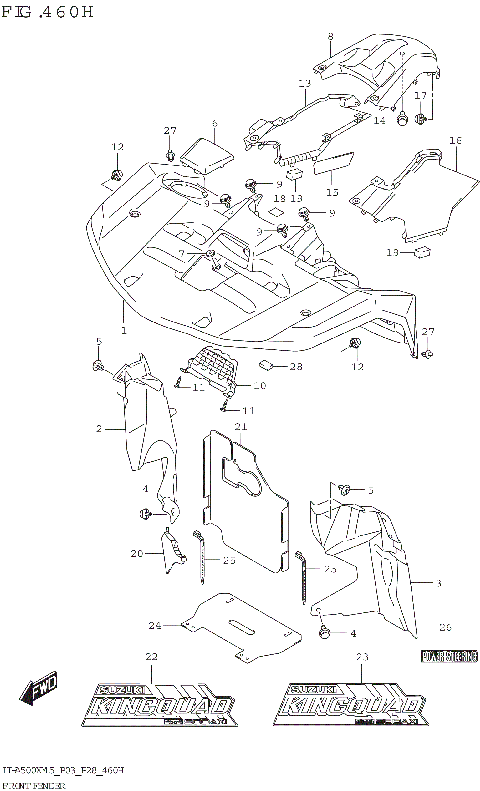 FRONT FENDER (LT-A500XPZ:P28)