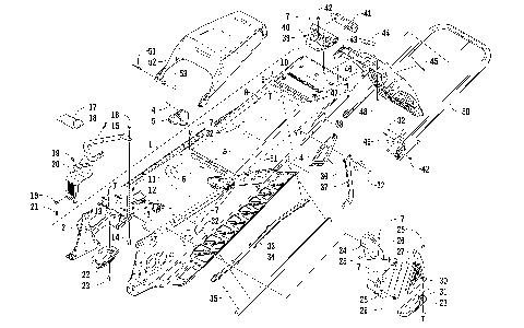 TUNNEL, REAR BUMPER, AND SNOWFLAP ASSEMBLY [95745]