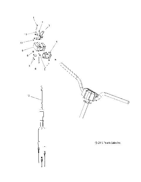ENGINE, THROTTLE CONTROL ASM. - S15CT5BEL/BSL/BSM (49SNOWTHROTTLE14550)
