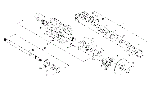 DRIVE TRAIN SHAFTS AND BRAKE ASSEMBLIES [104086]