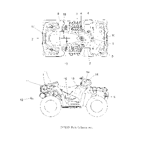 BODY, DECALS - A14DN5EAH/EAR (49ATVDECAL13SPTRG550EPS)