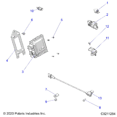 ELECTRICAL, SWITCHES, SENSORS and ECM - A21S6E57A1/3A1 (C0211284)