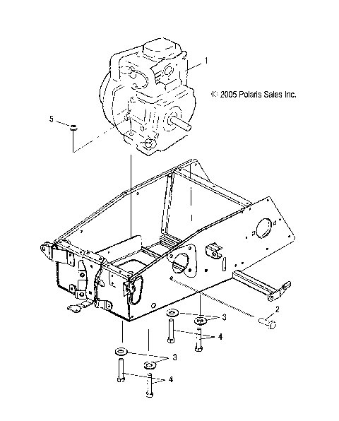 ENGINE, MOUNTING - S23WAA1ASA/1AEA (49SNOWENGINEMOUNT09120)