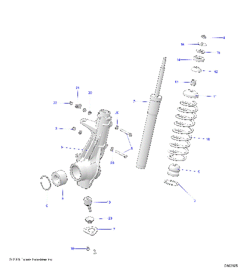 SUSPENSION, FRONT STRUT - A26SEF57CB/EB (C102825)