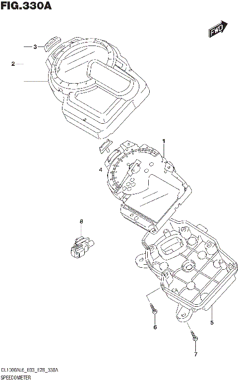 SPEEDOMETER (DL1000AL6 E03)
