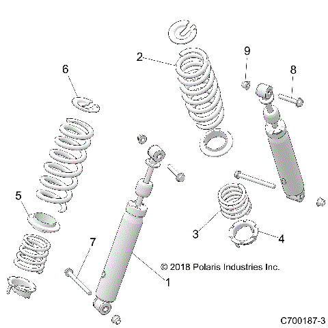 SUSPENSION, REAR SHOCK MOUNTING - Z21CHA57A2/K2/E57AK (C700187-3)