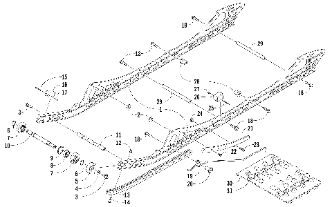SLIDE RAIL AND TRACK ASSEMBLY [102159]