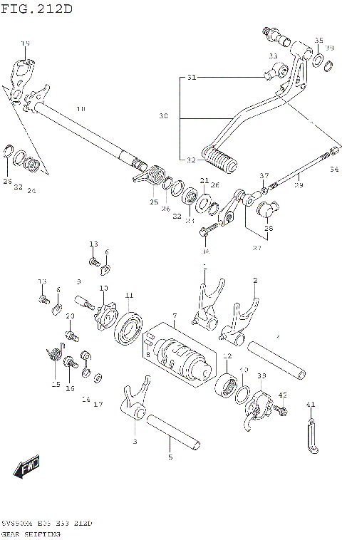 GEAR SHIFTING (SV650AM4 E33)
