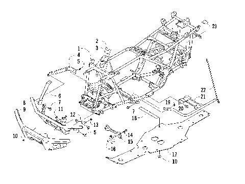 FRAME AND RELATED PARTS [97181]