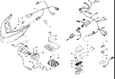 HEADLIGHT AND WIRING ASSEMBLIES [108820]