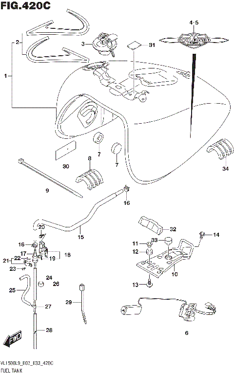 FUEL TANK (VL1500TL9 E03)