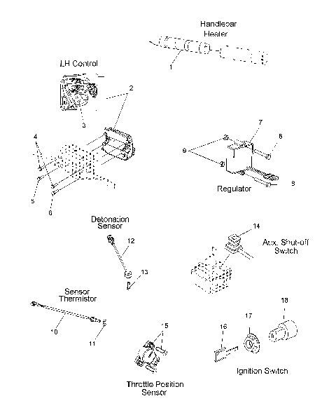 ELECTRICAL, SWITCHES, SENSORS and COMPONENTS - S09PB6FS/FE (49SNOWELECT09SHIFT)