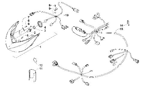 HEADLIGHT AND WIRING ASSEMBLY [99859]