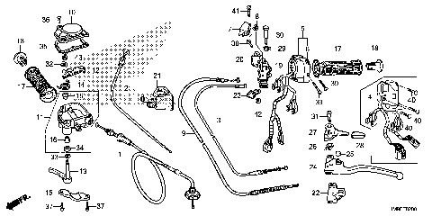 HANDLE LEVER@SWITCH@CABLE