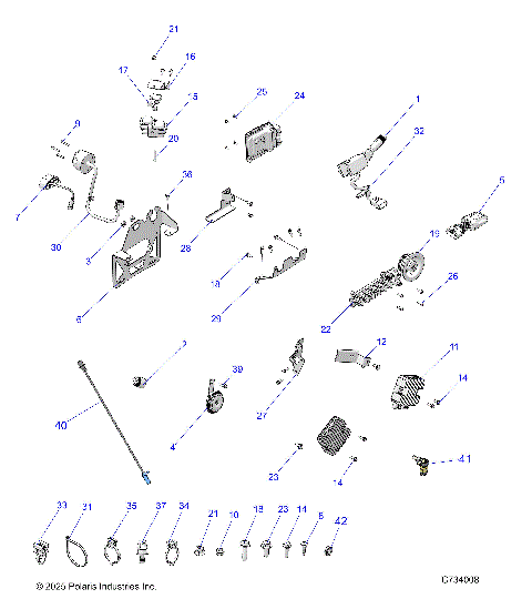 ELECTRICAL, WIRE HARNESS COMPONENTS, AND LICENSE PLATE - R26RRP99CN  (C734008)