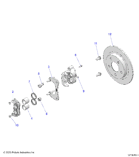 BRAKES, CALIPER, REAR - Z24G4C92AN/BN (C0706355-1)