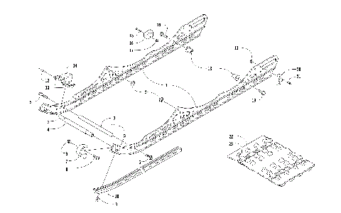 SLIDE RAIL AND TRACK ASSEMBLY [105553]