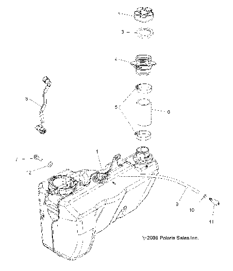 BODY, FUEL TANK - A09ZN55FX (49ATVFUEL09SPXP550)