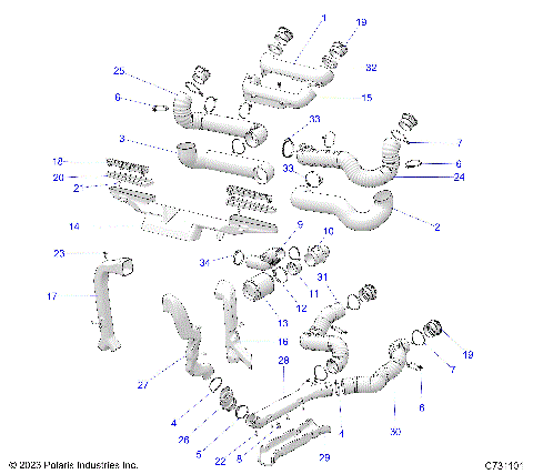 BODY, HVAC DUCTING - R25X6W1RB9/BD/BM (C731101)