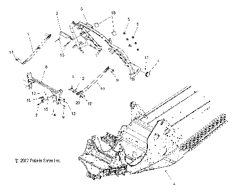 CHASSIS, FRONT 1 (SPECIAL 08 BUILD) - S08PG8ES (49SNOWCHASSISFRT08800RMK)