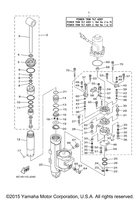 POWER TRIM TILT ASSY 1